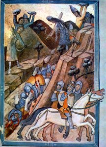 La battaglia di Posada nel Chronicon Pictum p. 146 da Unbekannt Unbekannt
